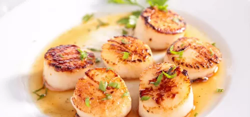 Seared Scallops with Brown Butter Sauce